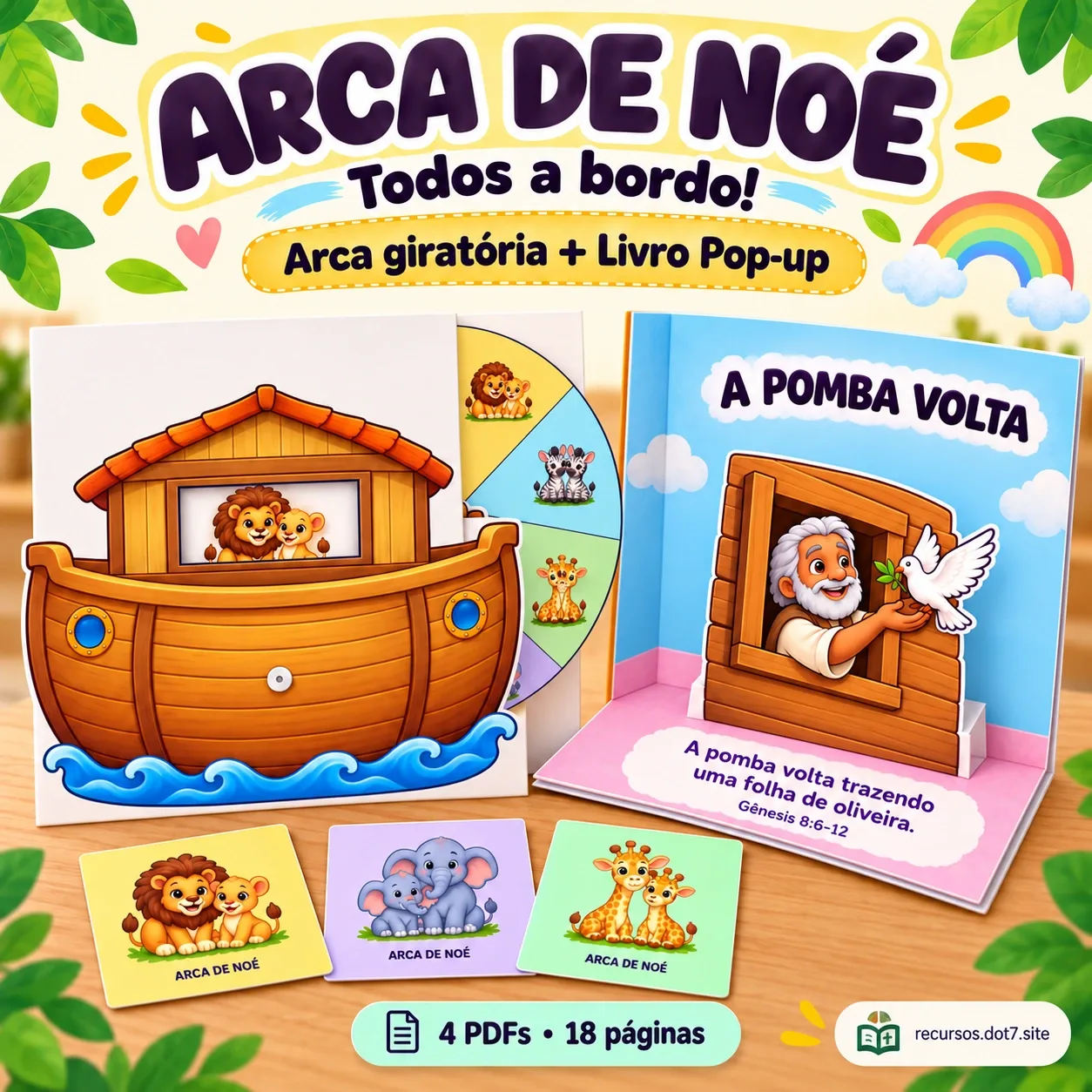 Prévia 1 de Arca de Noé - Kit interativo e Livro Pop-up