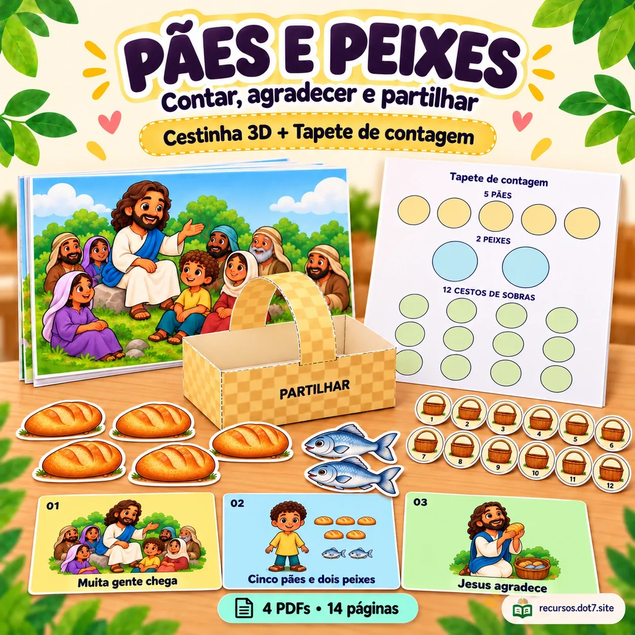 Prévia 1 de Pães e Peixes - Cestinha e Contagem