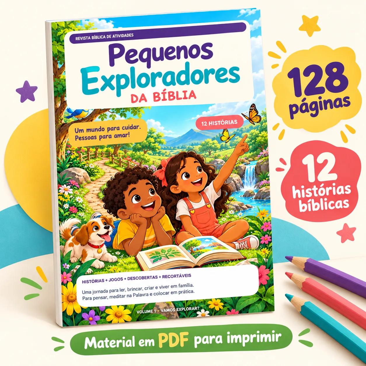 Prévia 1 de Revista Pequenos Exploradores da Bíblia