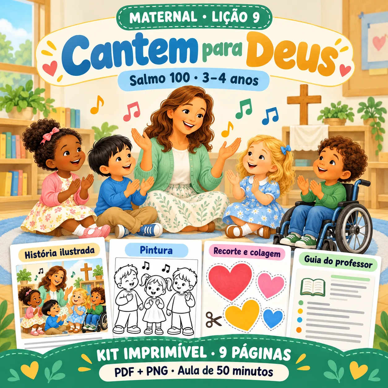 Prévia 1 de Kit aula 9 — Cantem para Deus