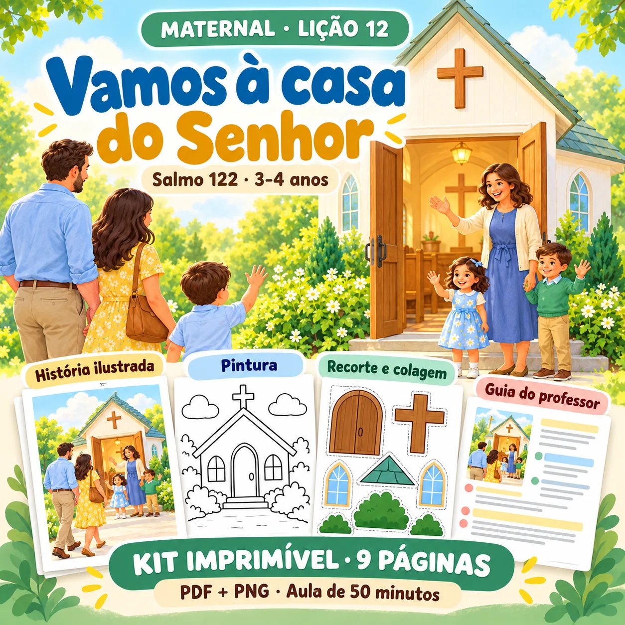 Prévia 1 de Kit aula 12 — Vamos à casa do Senhor