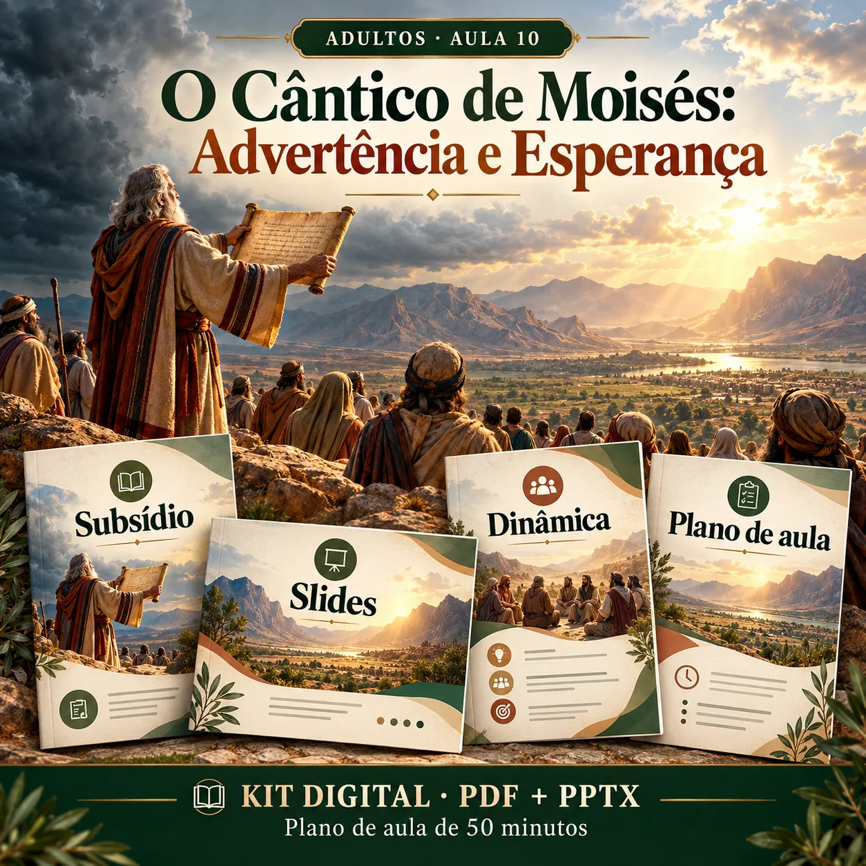 Prévia 1 de Kit aula 10 — O Cântico de Moisés: Advertência e Esperança
