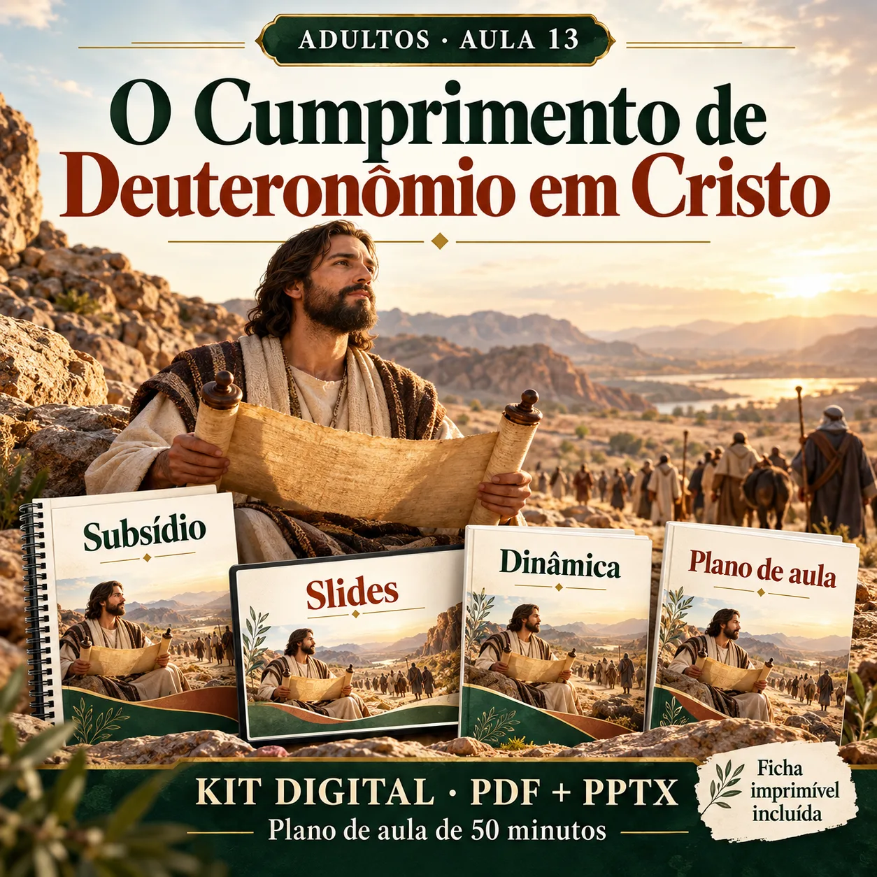 Prévia 1 de Kit aula 13 — O Cumprimento de Deuteronômio em Cristo