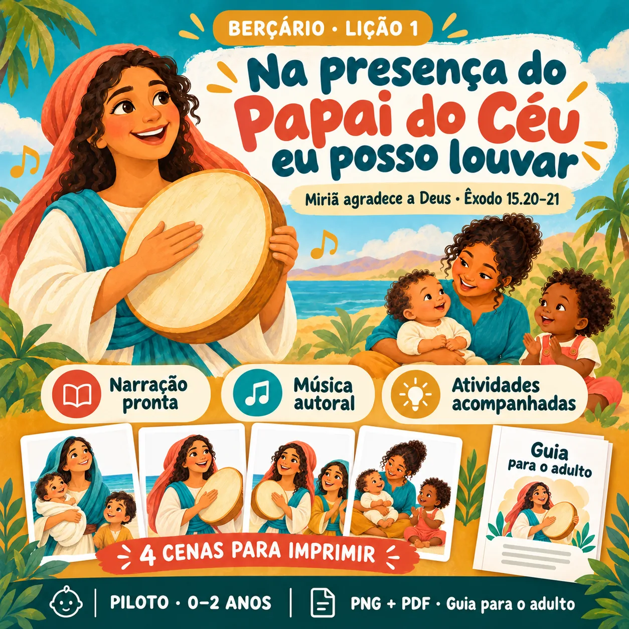 Prévia 1 de Kit aula 1 — Na presença do Papai do Céu eu posso louvar