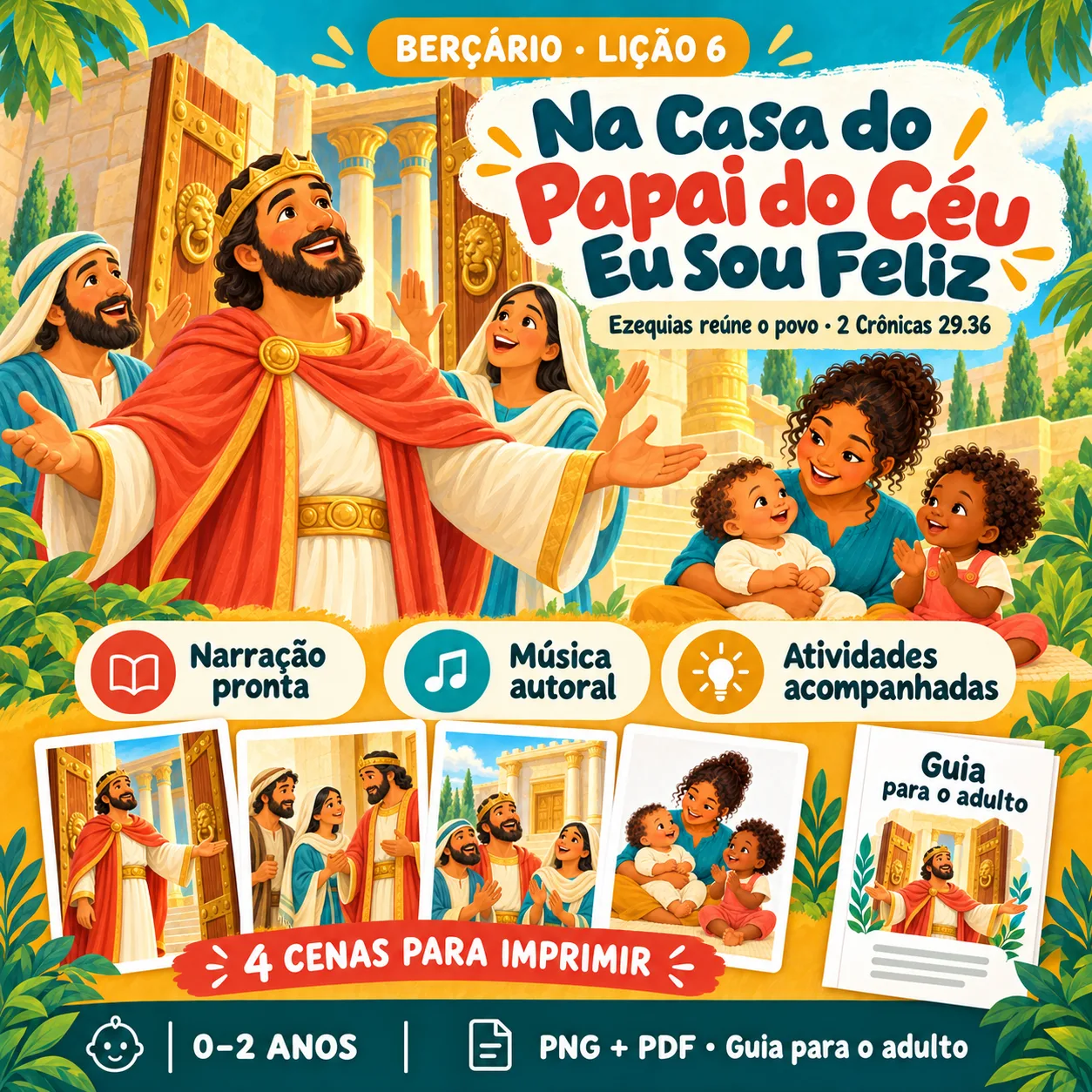 Prévia 1 de Kit aula 6 — Na Casa do Papai do Céu Eu Sou Feliz