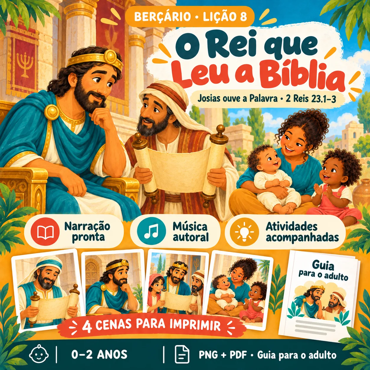 Prévia 1 de Kit aula 8 — O Rei que Leu a Bíblia