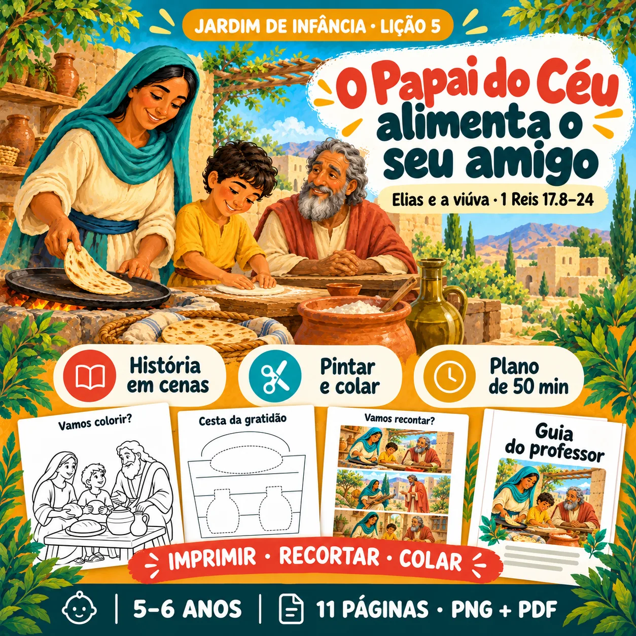 Prévia 1 de Kit aula 5 — O Papai do Céu alimenta o seu amigo