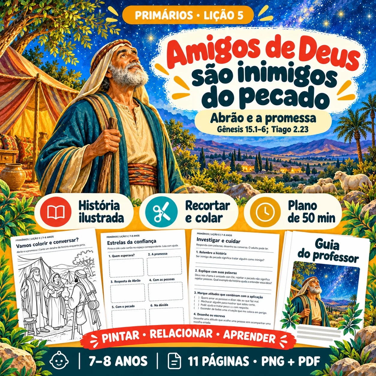 Prévia 1 de Kit aula 5 — Amigos de Deus são inimigos do pecado