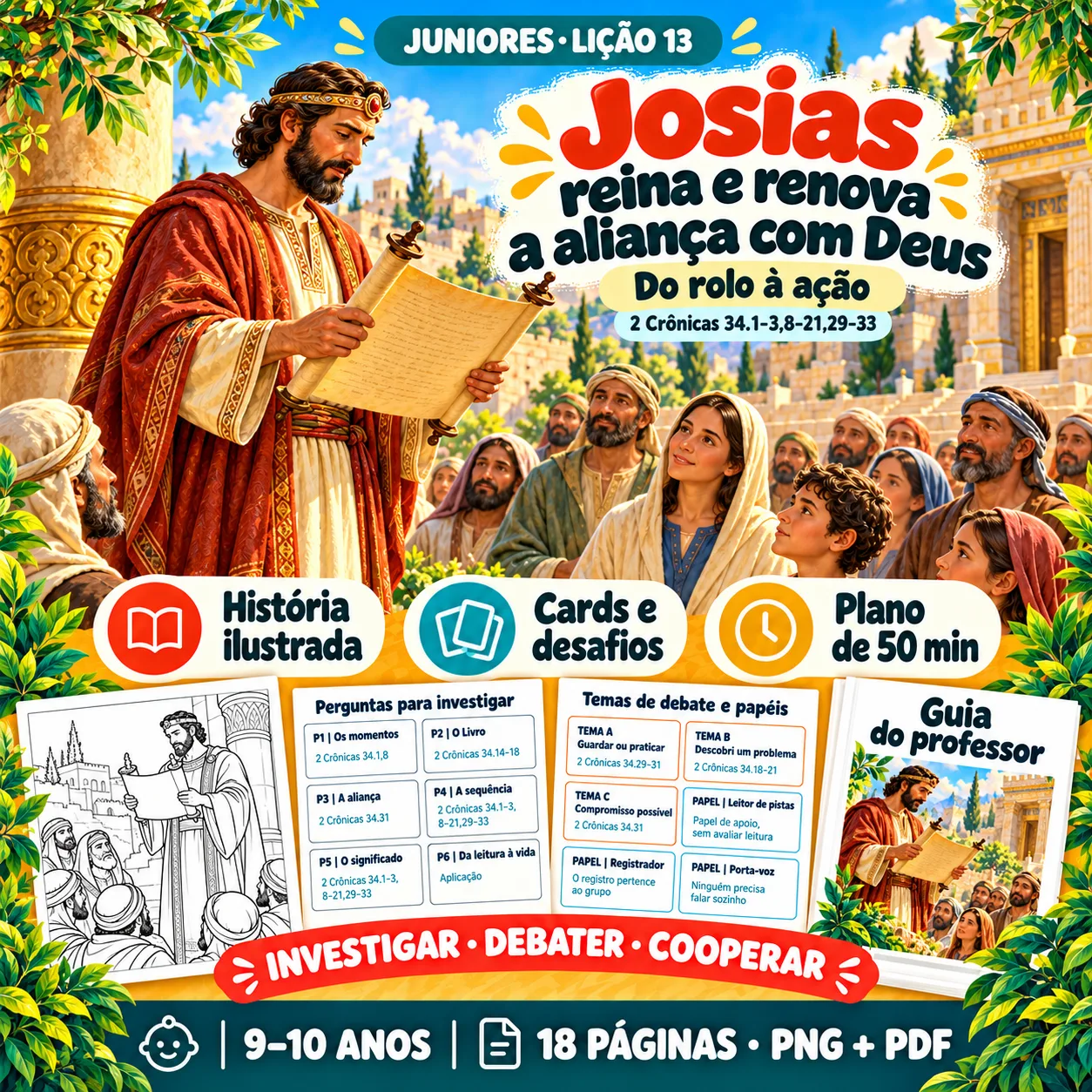 Prévia 1 de Kit aula 13 — Josias reina e renova a aliança com Deus
